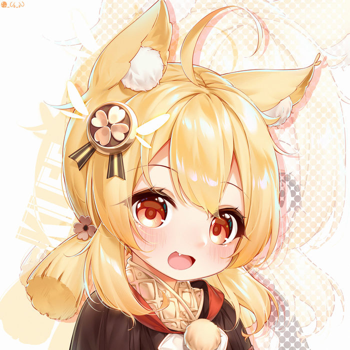   Anime Art, , Klee (Genshin Impact), Genshin Impact, Loli, Animal Ears