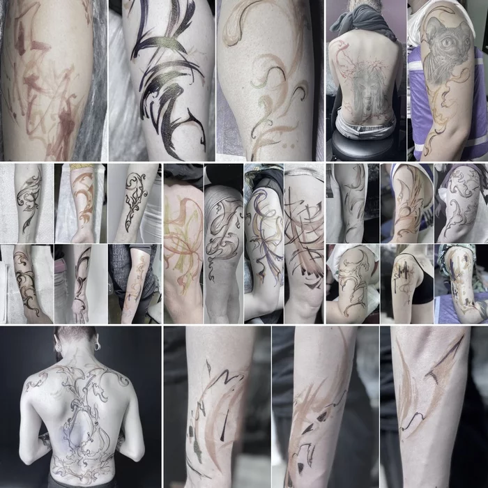 Working with free models. Part I - My, Npst_tattoo, Tattoo Artist Notes, Tattoo, Longpost