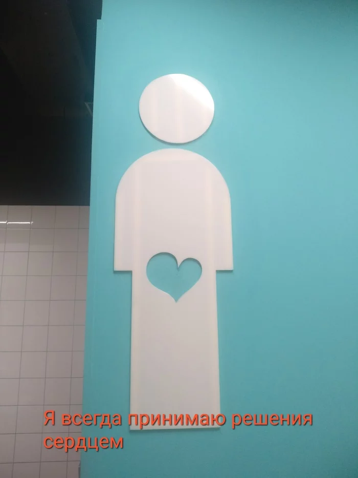 Make decisions with your heart! - My, Photo on sneaker, Toilet, Men and women