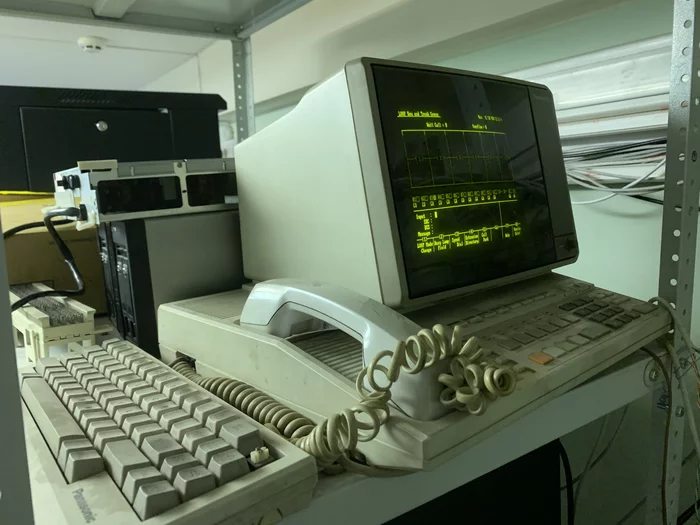 ATS hello from the 90s - My, PBX, Retro, Quality, Panasonic, Server, Telephone, Telephone exchange, 90th, Longpost