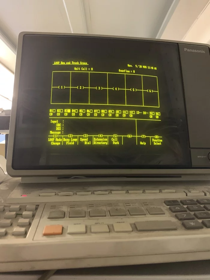 ATS hello from the 90s - My, PBX, Retro, Quality, Panasonic, Server, Telephone, Telephone exchange, 90th, Longpost