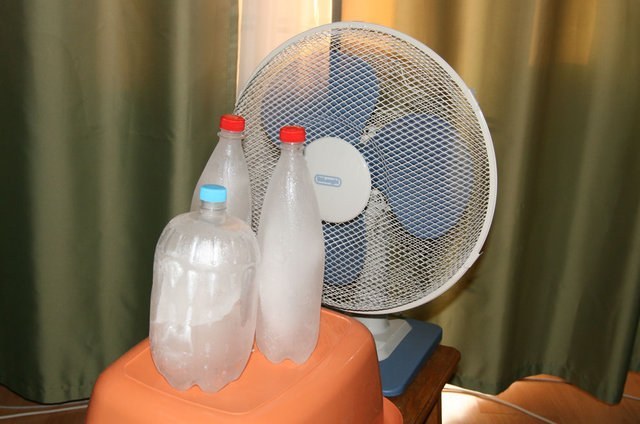 No air conditioning? - Life hack, Air conditioner, Fan, Cool, Ice