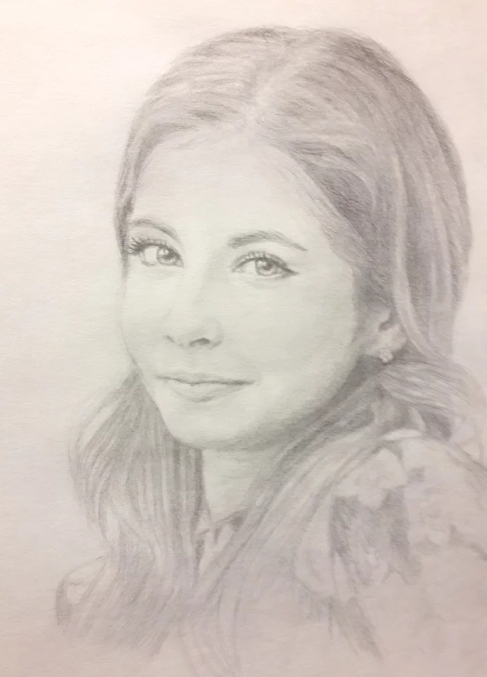 My Art - My, Self-taught artist, Girls, Pencil drawing, Art, Yulia Lipnitskaya