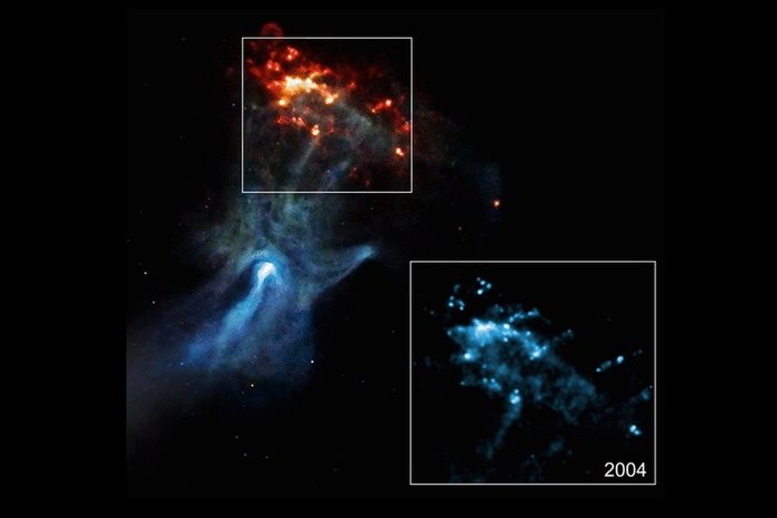 The Chandra Observatory took a picture of a huge object in the shape of a hand - Space, Astrophysics, Chandra