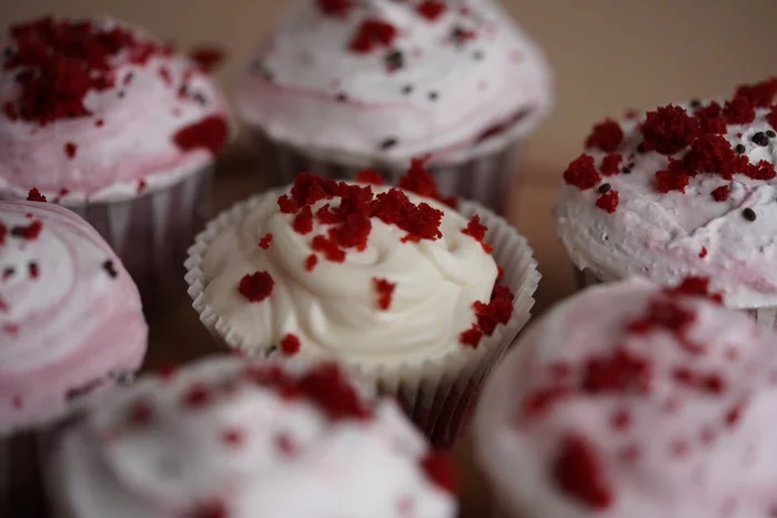 red velvet cupcakes - My, Cupcakes, Red Velvet, Longpost, Recipe