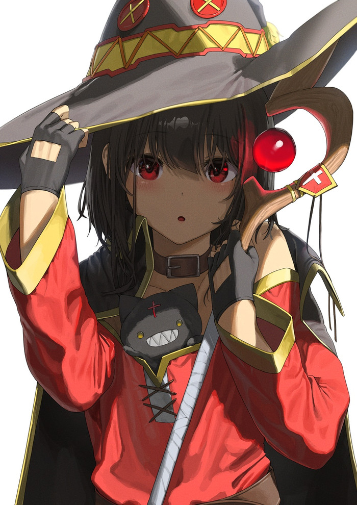 Megumin , Anime Art, Megumin, Konosuba, , , Chomusuke, Namakura Noelle