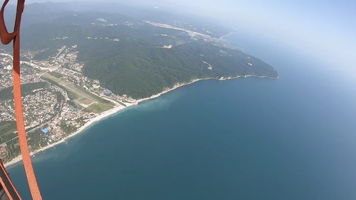 Jumping over the sea - My, Skydiving, Sport, Sea, Height