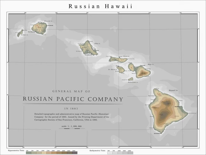 Russian Hawaii - alternative history, Story, Hawaii, Российская империя, Past, Cards, Longpost
