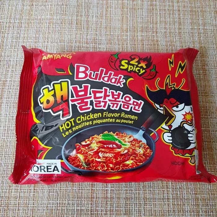 Challenge 2x Spicy Hot Chiken Flavor Ramen by Samyang - My, Noodles, Doshirakology, Doshirak, Beachpacket, Korean food, Longpost