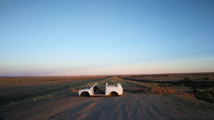 You shall not pass - My, Kazakhstan, Grader, Bad roads, Warning