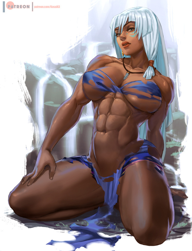 Kida - NSFW, Strong girl, Art, Muscleart, Princess Kida, , Cartoons, Girls, Boobs, , Hand-drawn erotica, Walt disney company, Lejeanx3, Longpost, Atlantis: The Lost World