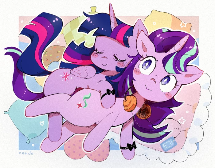 Поньки - My Little Pony, PonyArt, Twilight sparkle, Starlight Glimmer, Nendo23