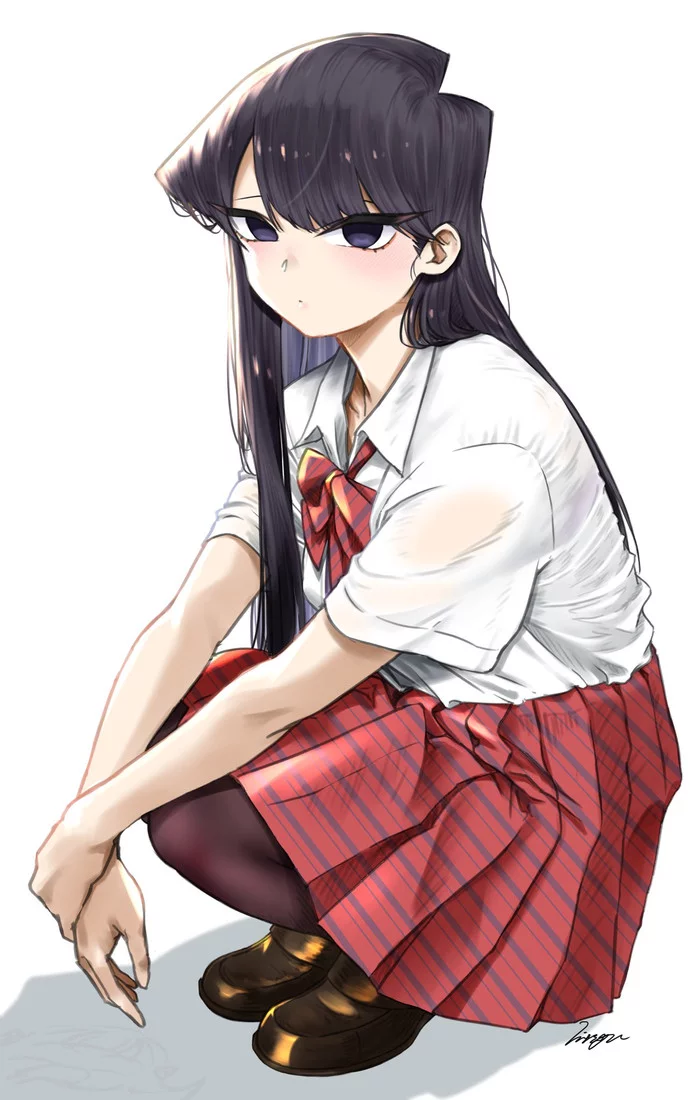 Коми-сан - Аниме, Anime Art, Komi-San wa Comyushou desu, Shouko Komi, Bunnysuit, Длиннопост