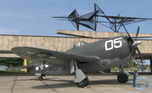 P-47D in Brazilian service. - My, Models, Modeling, Stand modeling, Aviation, The Second World War, Brazil, Scale model, Longpost