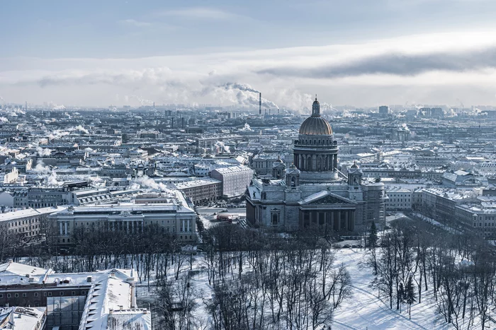 Winter Peter from above - Longpost, The photo, My, Saint Petersburg, Aerial photography, Helicopter, Palace Square, Bronze Horseman, Lakhta Center, Gazprom arena, Zsd, , Town, Peter-Pavel's Fortress, Saint Isaac's Cathedral, Petrogradka, The Gulf of Finland