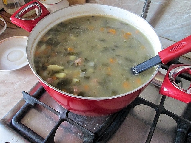 Simple summer sorrel soup - My, Men's cooking, Cooking, Dinner, Soup, Sorrel, Longpost, Recipe