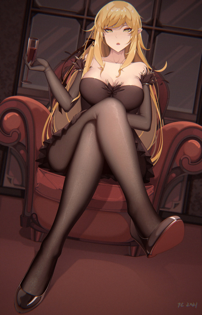 Shinobu , Anime Art, Monogatari series, Shinobu Oshino, , 