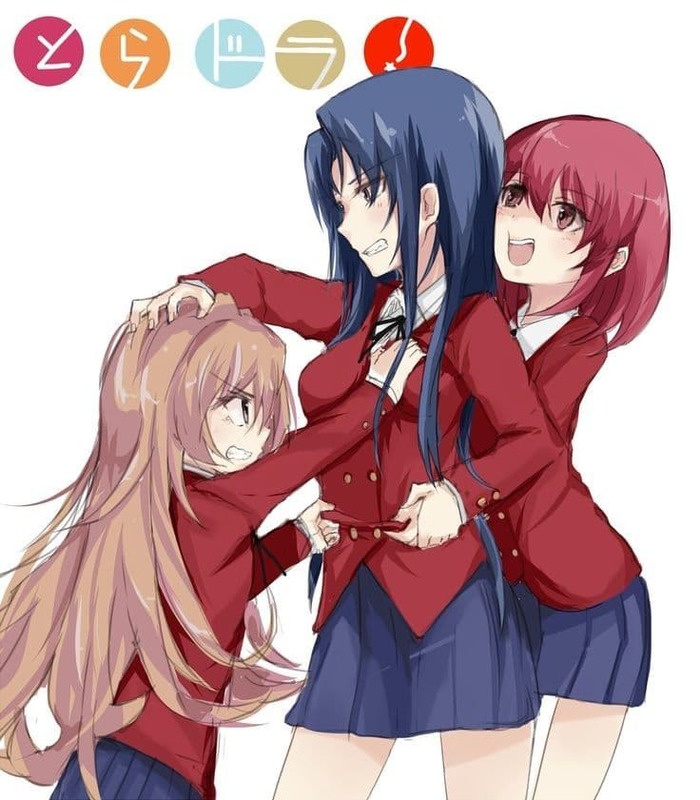  Anime Art, , Aisaka Taiga, Minori Kushieda, Ami Kawashima, Toradora