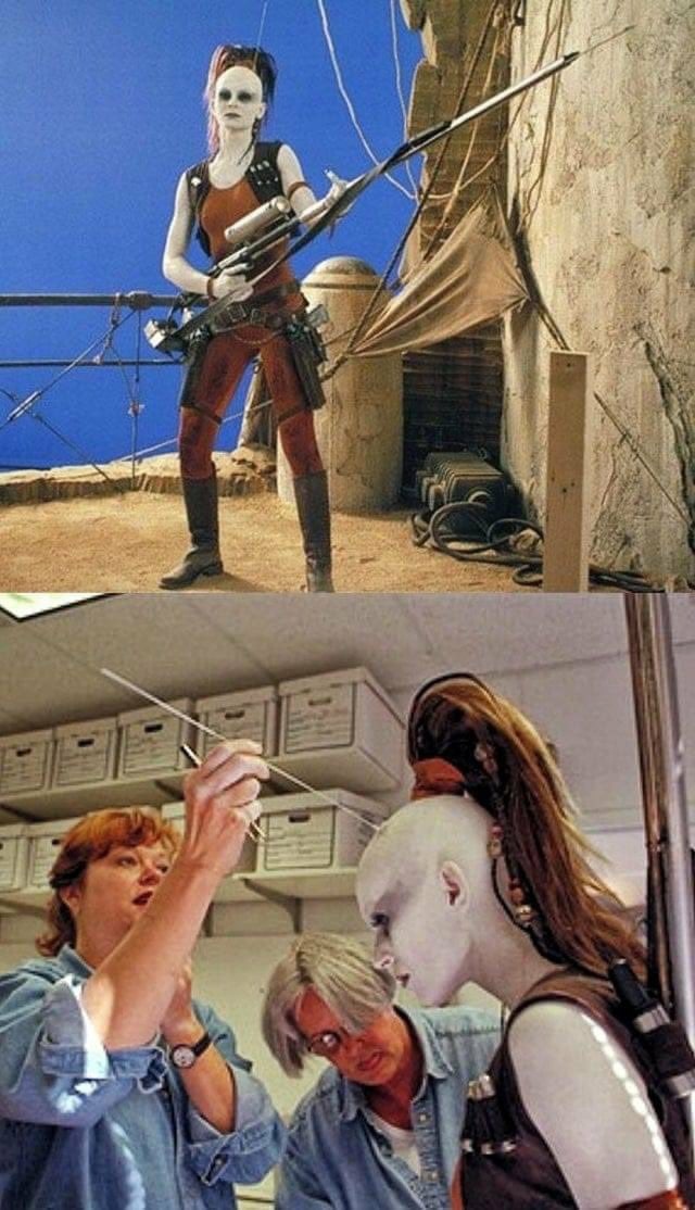 Aurra Sing behind the scenes of The Phantom Menace - Star Wars I: The Phantom Menace, Interesting facts about cinema, Star Wars, Longpost