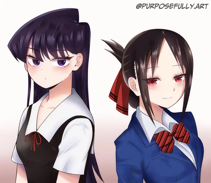 kaguya shinomiya 9 art styles fanart instagram @maikukitsu : r