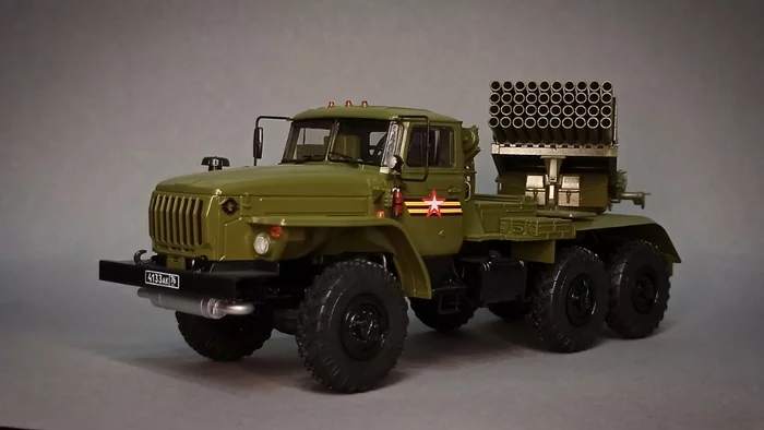 MLRS Grad BM-21 from Zvezda - My, Scale model, Tanks, Artillery, Hobby, Creation, Collection, Armored vehicles, Longpost