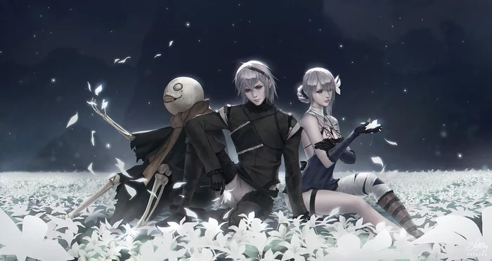 NIER replicant - NIER replicant, NIER, Kaine, Art, Games