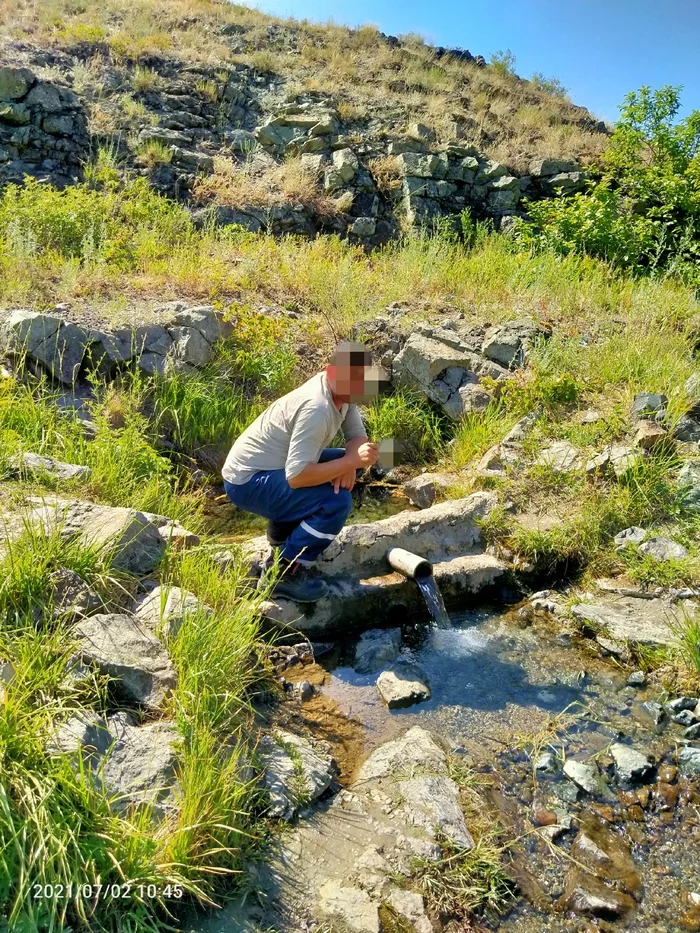 Когда +35°... - Моё, Родник, Оренбургская область, Вода, Длиннопост