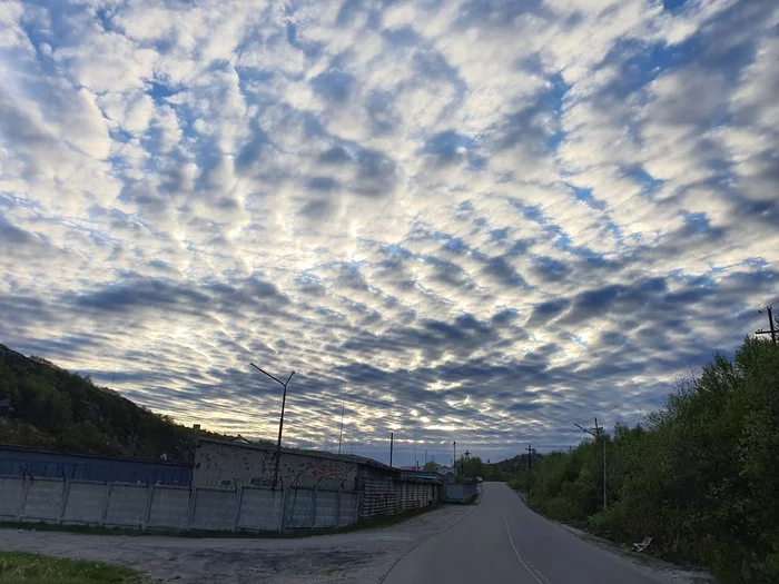 Unusual clouds in the Murmansk region - Clouds, Nature, The photo, Murmansk region