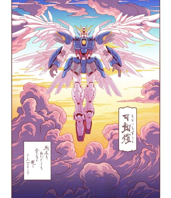 Gundam - Арт, Gundam, Меха, Робот, Фантастика, Аниме, Длиннопост, Jed Henry