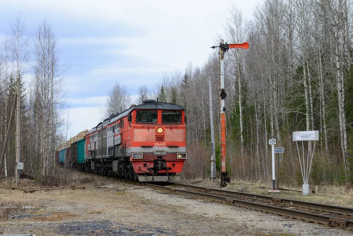 Active semaphore - My, Railway, Locomotive, Semaphore, Nikon d7100, Sigma