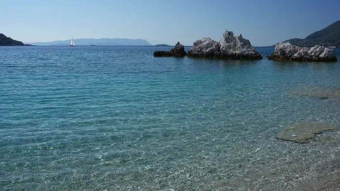 Serenity - My, , Pentax, Greece, Landscape, Sea, 16:9, Desktop wallpaper