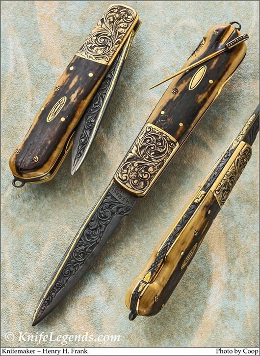 Knives from... #197: Engraved by Master Henry Frank - Knife, Master, Engraving, Jackknife, Longpost