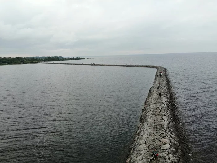 stone pier - My, A bike, Cyclist, Pokatushki, Relaxation, Ladoga, Saint Petersburg, Tourism, Longpost