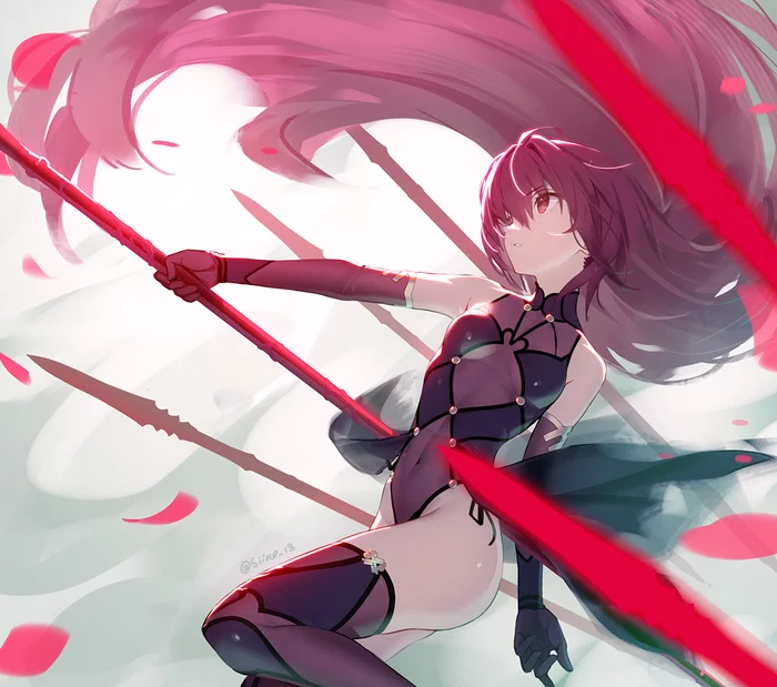 Continuation of the post Scatah Lily - Anime, Anime art, Fate, Fate grand order, Scathach, Loli, Reply to post