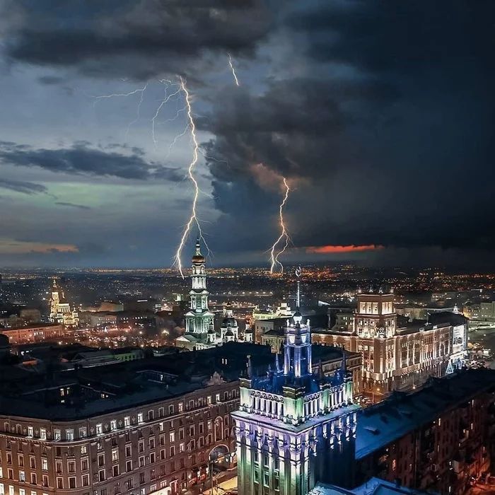 Харьков - Харьков, Город, Фотография, Молния