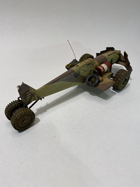 Wheeled vehicle based on the Bf-109 - Post apocalypse, Stand modeling, Creation, Modeling, Auto, Aviation, Airplane, Fantasy, Longpost, , Dieselpunk, Karopka