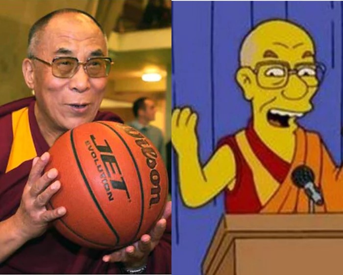 July 6, 1935 - Dalai Lama's birthday - The Simpsons, The calendar, Buddhism, Basketball, Dalai lama, Birthday