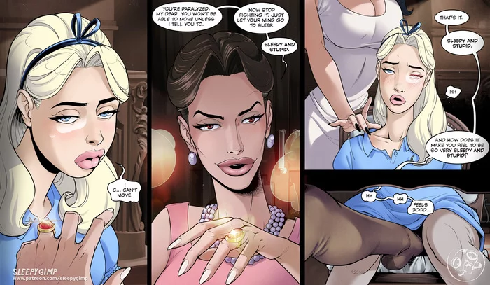 Mirror part 1 - NSFW, 18+, Lesbian, Foot fetish, Comics, Longpost, Sleepygimp