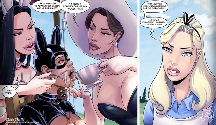 Mirror part 1 - NSFW, 18+, Lesbian, Foot fetish, Comics, Longpost, Sleepygimp