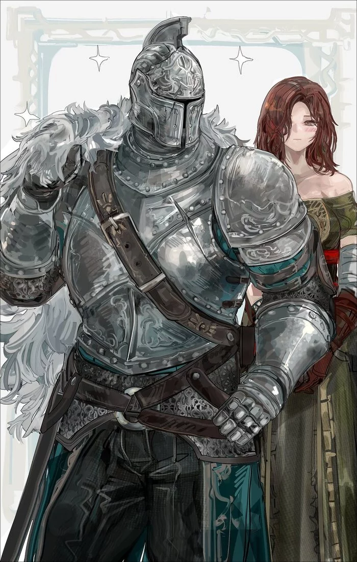 You have armor - you have success - Dark souls 2, Bearer of the curse, Emerald herald, Games, Art