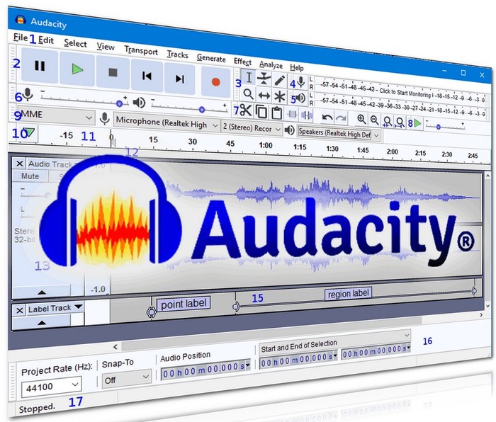   Audacity    ,        Audacity, , , , ,  ,   , Open Source,  , GNU, 