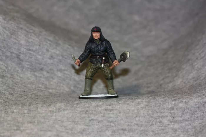 Figurine Fighter of the Red Army, 1941-43 USSR - My, Tin soldiers, Miniature, Hobby, Ek Castings, Painting miniatures, Longpost