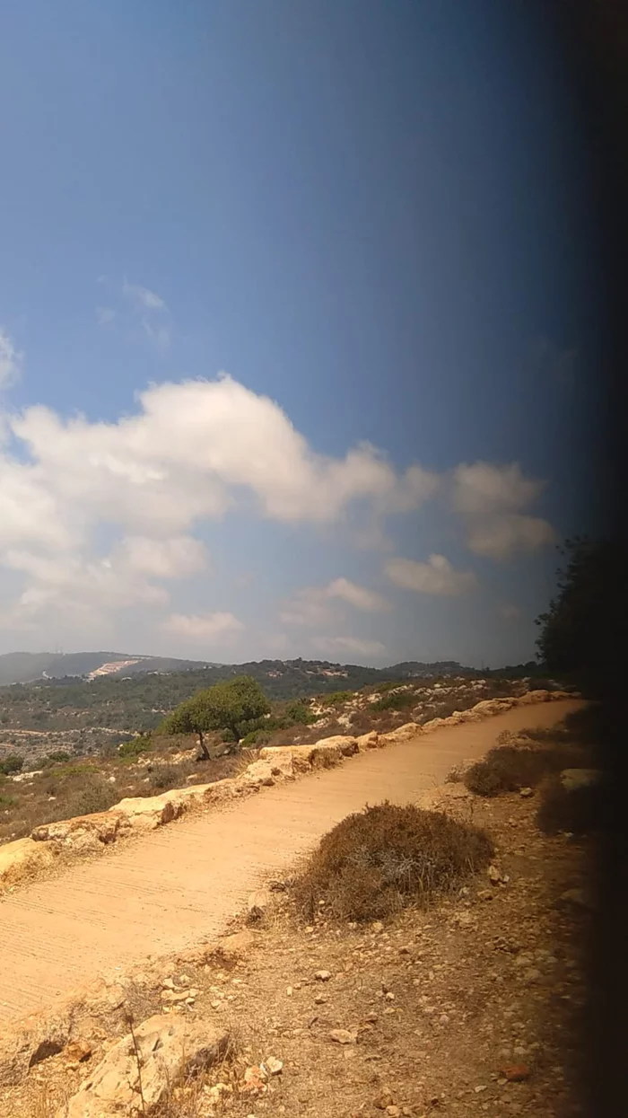 Serenity - My, The photo, Telephone, Israel, Road, Sky, A rock, The mountains