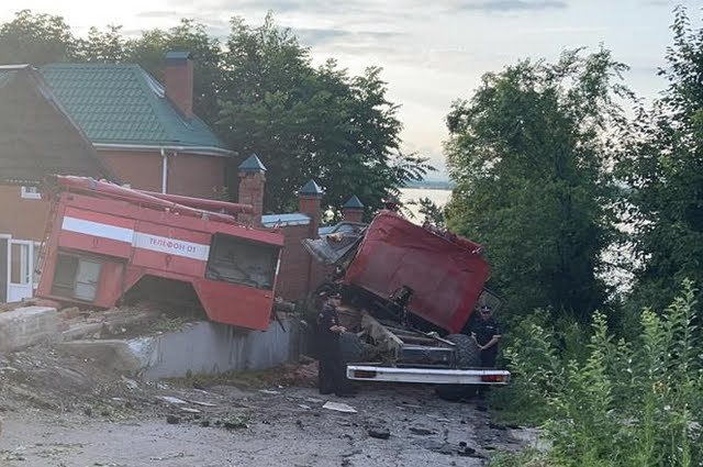 accident with fire brigade - Road accident, Firefighters, Khabarovsk region, Crash, Death, Negative