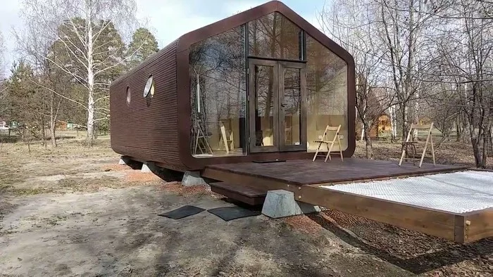 House made of plywood and cardboard - My, Art, Design, Innovations, Design, House, Video, Longpost