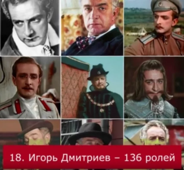 TOP-18 Soviet actors by the number of film roles - Soviet cinema, Actors and actresses, Movies, Russian cinema, Celebrities, Top, Longpost, Soviet actors
