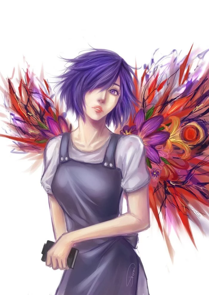 Touka Kirishima - Anime Art, Аниме, Kirishima Touka, Tokyo Ghoul