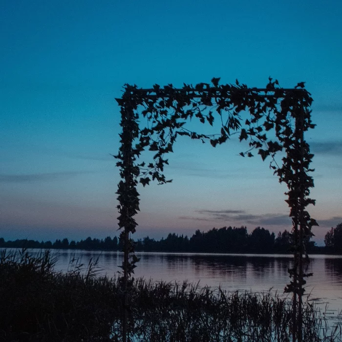 Evening on the Volga - My, The photo, Sunset, Arch, Evening, Water