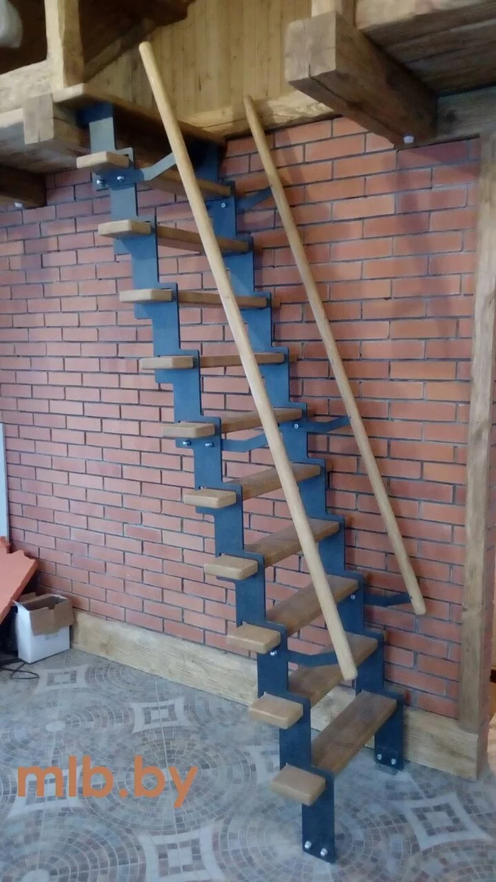 Attic ladder for a small opening - My, Stairs, Building, Furniture, Fencing, Ladder-gangway, Repair, Longpost