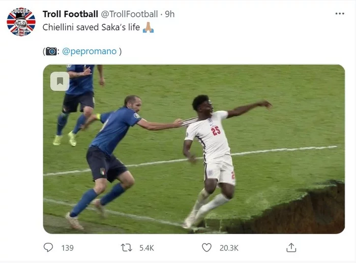 Unexpected rescue at Euro 2020 - Euro 2020, Humor, Giorgio Chiellini, 